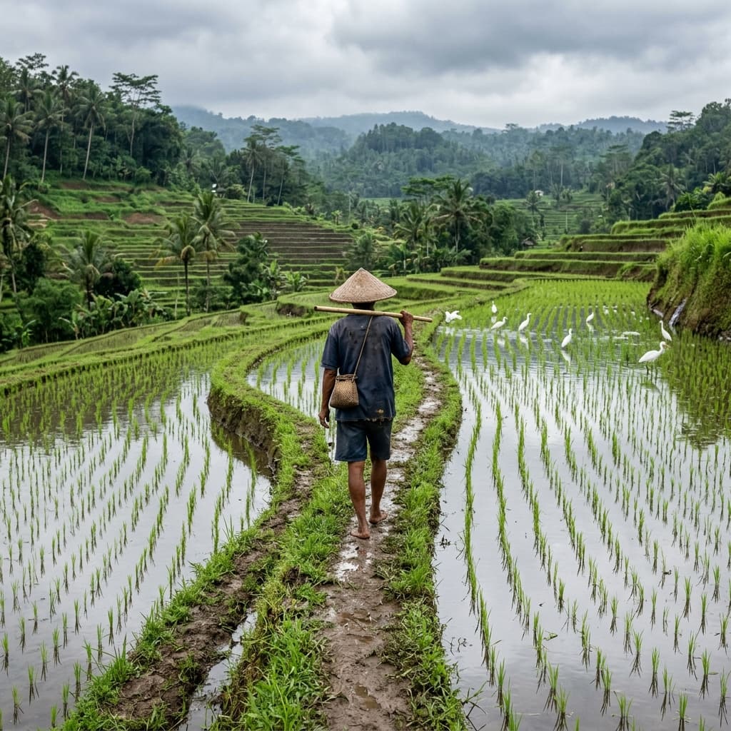 Rice terrace walk