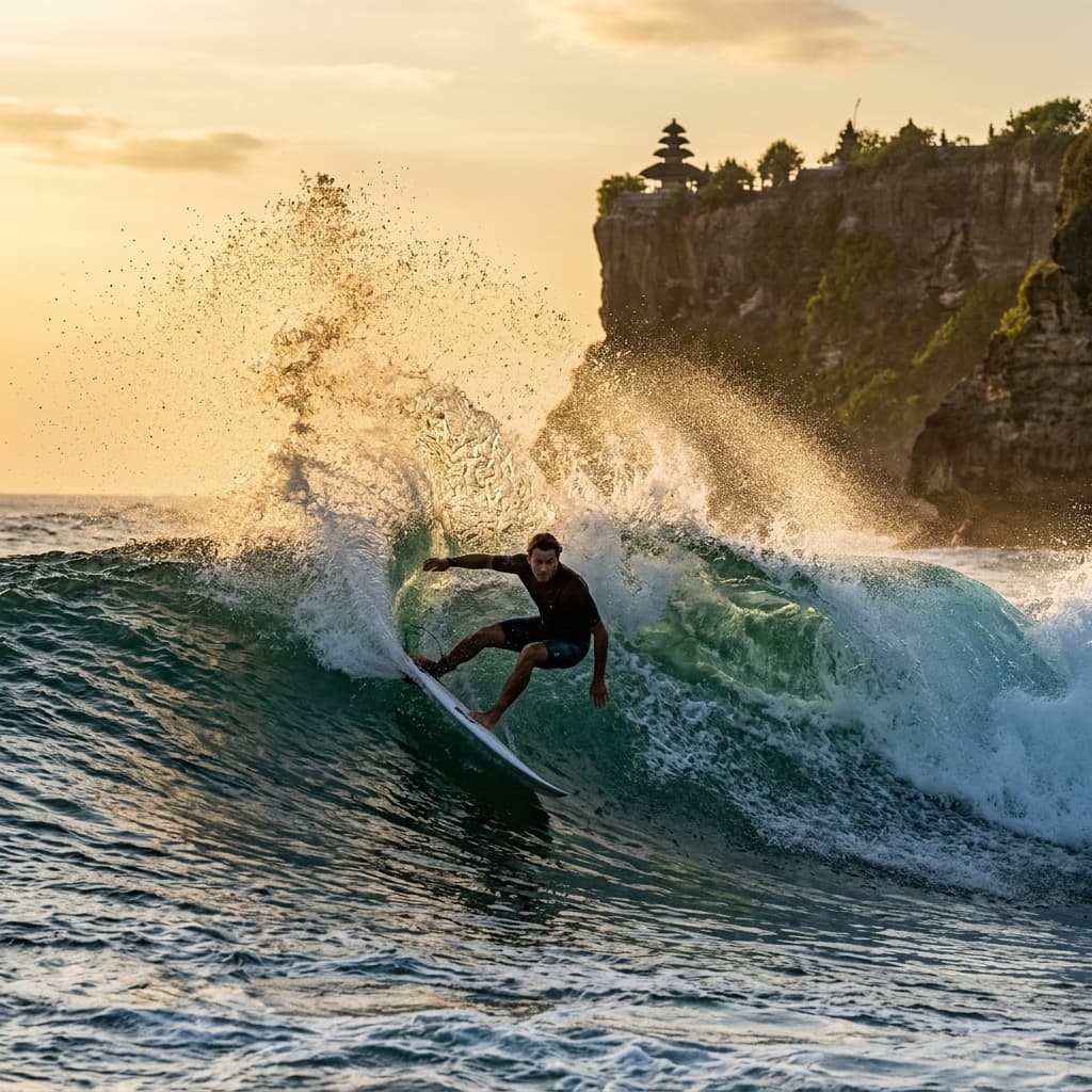 Surfing Uluwatu
